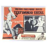 1955 Tight Spot Spanish Lobby Card 16x12.5