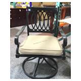 Metal Swivel patio chair