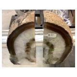 2-Geodes, cut and polished, 3x2.5x6in