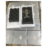 12 NIB ET light up glass figurines on stands