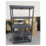 5 shelf plastic unit. Approx 5t tall