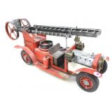 Vtg Metal Firetruck, red