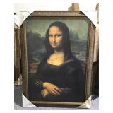 Framed Mona Lisa Print - 61x45in Approx