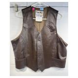 Pioneer Wear Leather vest w/polyester lining