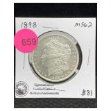 1898 Silver Morgan Dollar