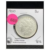 1900 Silver Morgan Dollar