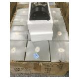 12 NIB ET light up glass figurines on stands