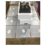 12 NIB ET light up glass figurines on stands