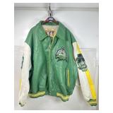 Avirex Mens Varsity jacket, green/gold sz 5XL