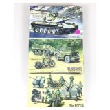 3- 1/76 Scale Military Model Kits