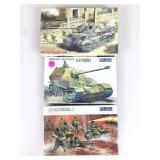 3- 1/76 Scale Military Model Kits