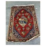 Pattern Area rug w/moth damage, 52x72in13