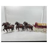 Vtg Budweiser Clydesdale Metlox Poppytrail