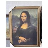 Framed Mona Lisa Print - 61x45in Approx