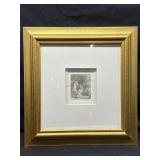 Rembrandt Original Early Run Dry Point Etching on