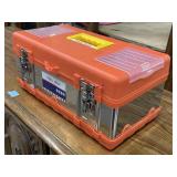 New Metal and Plastic Toolbox with Insert Tray
