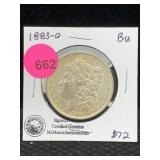 1883-o Silver Morgan Dollar
