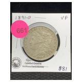 1891-o Silver Morgan Dollar