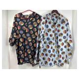 2 FUBU Platinum Fat Albert Cotton Button Up
