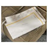 Case of 200pcs - 22x23in - White/Gold Cotton