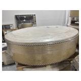 5ft Stone Top Platform with Hobnail Accents -