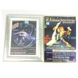 2 Foreign promo poster and print. Larger framed