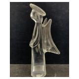 Art glass Christmas Choir Angel, Lead Crystal