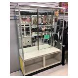 Display cabinet w/Shelves, Mirrored back, No