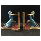 LV Aronson 1924 ï¿½Queen Of The Nileï¿½ Bookends. One
