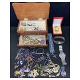 Fashion Jewelry W/box And Watches, See Photos