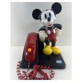 Vtg Mickey Mouse landline telephone, 14 in tall