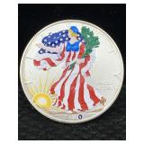 2000 Silver Eagle 1 Oz 999 Colorized