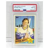 Psa 8 1985 topps Tiffany George Brett