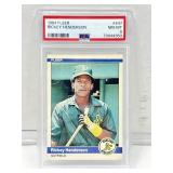 Psa 8 1984 fleer Rickey Henderson