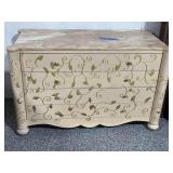 4ft Wide Onyx Stone Top Dresser with 4 Drawers
