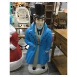 Vtg empire dickens blow mold christmas caroler