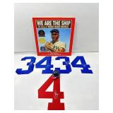 Autographed sports numbers