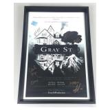 Signed framed poster, dance production Gray St