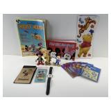 Walt Disney, figures, watch, stencils, magazine &