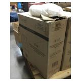 New DHG 250 96mm white paper deli cup w/lid, 8oz