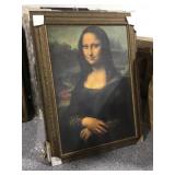 Framed Mona Lisa Print - 61x45in Approx