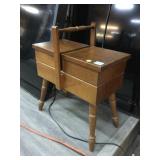 Wood Sewing box organizer 17x8x21in
