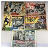 5 Vtg Spanish Language Lobby Cards Approx.