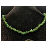 Sterling Silver Clasp Natural Turquoise Necklace,