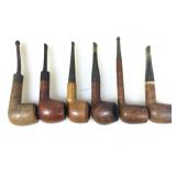 6 Estate Pipes. English Gold, Longchamp, Alpha