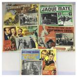 5 Vtg Spanish Language Lobby Cards Approx.