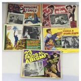 5 Vtg Spanish Language Lobby Cards Approx.