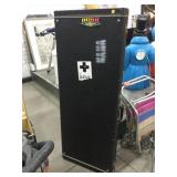 Black leather Bass guitar case, 20x4x50in