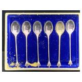 6 Sterling Silver Denmark Spoons, Tw 55.1g, In Box