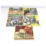 5 Vtg Spanish Language Lobby Cards Approx.